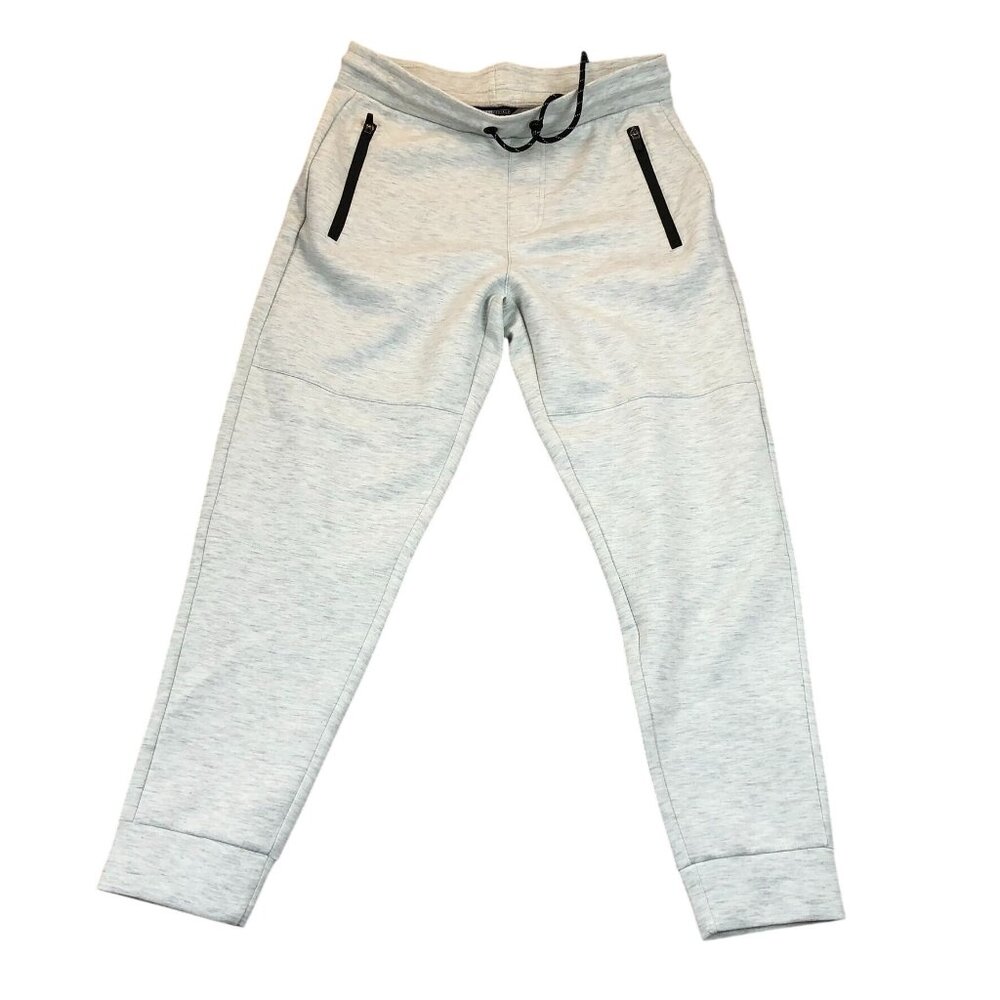 Aeropostale Sweatpants Medium Athletic Joggers Drawstring Heather Gray Pockets
